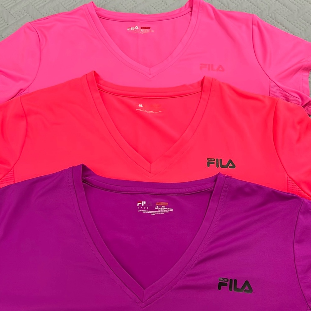 FILA Sport Short Sleeve Tops Size XL